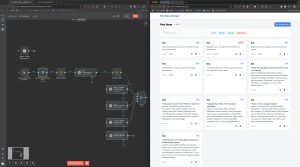 Notion board filled by n8n + OpenAI List of AI-generated content ideas