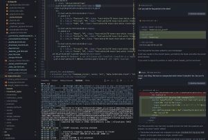 Cursor.ai pair-programming session Code diff with AI suggestions